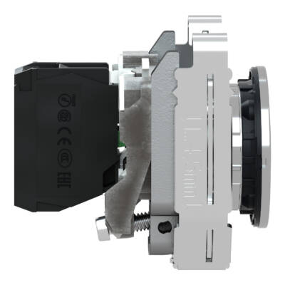 Harmony XB4, Push button flush mounted, metal, green, Ø30, spring return, marked I, 1 NO - Schneider Electric - XB4FA3311