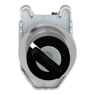 Harmony XB4, Key switch selector flush mounted, metal, black, Ø30, key n°455, 2 positions, stay put, 1 NO - Schneider Electric - XB4FG21