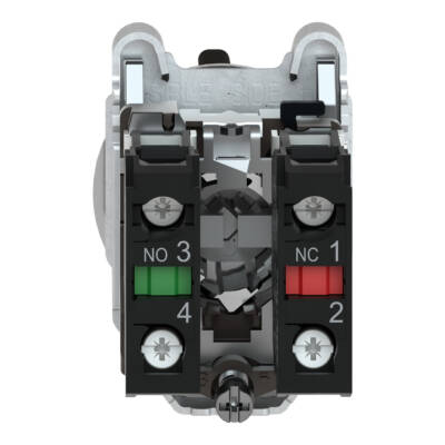 Harmony XB4, Key switch selector flush mounted, metal, black, Ø30, key n°455, 3 positions, stay put, 2 NO - Schneider Electric - XB4FG33