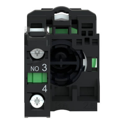 Harmony XB5, Push button, plastic, flush, green, Ø22, spring return, marked I, 1 NO - Schneider Electric - XB5AA3311