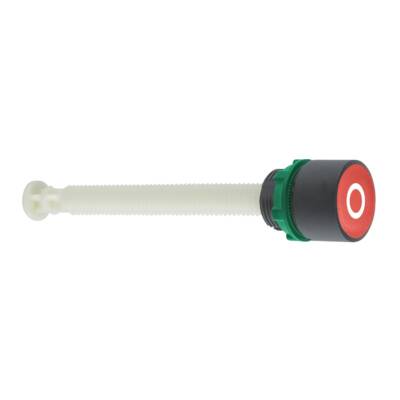 red flush reset pushbutton Ø22 marked O for 17...120 mm actuation distance - Schneider Electric - XB5AA84101