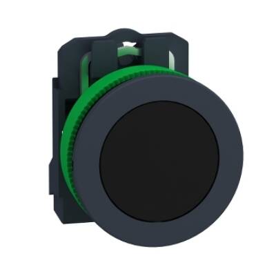 FLUSH MOUNTED BLACK FLUSH CAPS PUSHBUTTON 1NO SCREW CLAMP - Schneider Electric - XB5FA21