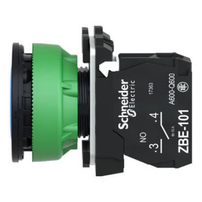 FLUSH MOUNTED BLUE FLUSH CAPS PUSHBUTTON 1NO SCREW CLAMP - Schneider Electric - XB5FA61