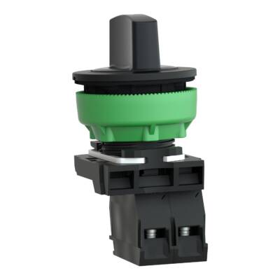 FLUSH MOUNTED SELECTOR SWITCH 3 POS 2 POS RETURN TO CENTER 2NO SCREW CLAMP - Schneider Electric - XB5FD53