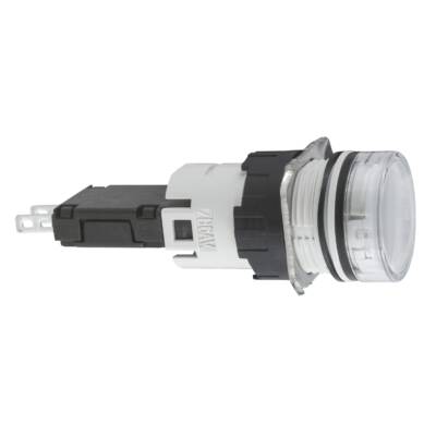 white complete pilot light Ø16 with integral LED 12...24V - Schneider Electric - XB6AV1BB