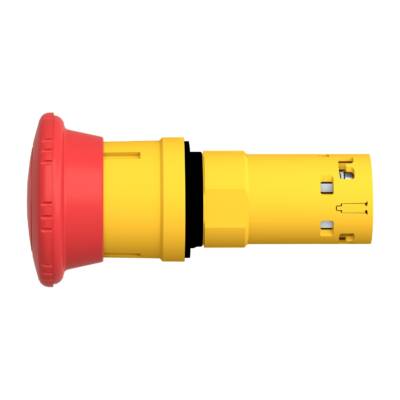 Emergency stop Ø 22 - red - mushroom head Ø 40 mm - turn to release - 1 NC - Schneider Electric - XB7NS8442