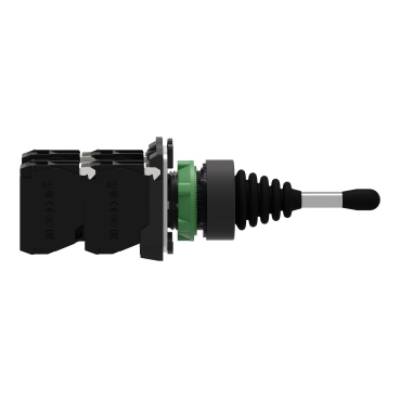 Harmony XB5, Joystick controller, Ø22, 4-direction, stay put, 1 NO per direction - Schneider Electric - XD5PA14