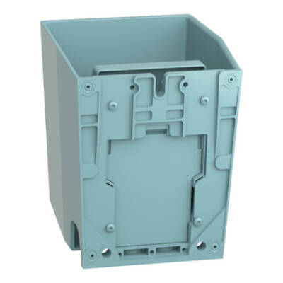 single foot switch - IP66 - with cover - metallic - blue - 2 NC + 2 NO - Schneider Electric - XPEM611