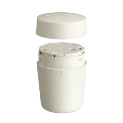 Harmony XVM, Base mounting unit with cover, plastic, white, Ø45, without buzzer - Schneider Electric - XVMC21