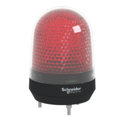 Illuminated beacon without buzzer, red, Ø100, integral LED, 12...24 V DC - Schneider Electric - XVR3B04