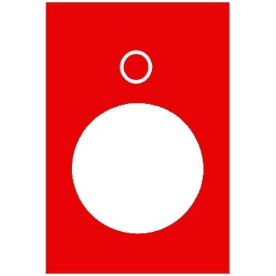 legend - 30 x 40 mm - red - 0 - Schneider Electric - ZB2BY2931