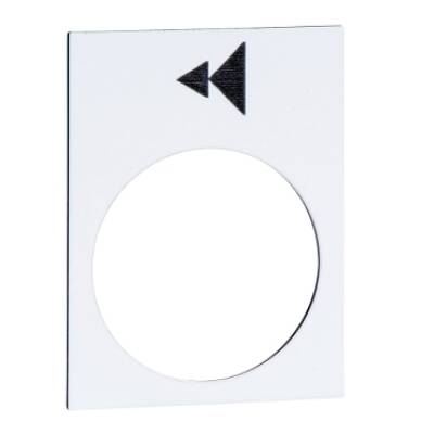 legend plate 30x40 mm - Schneider Electric - ZB2BY4906