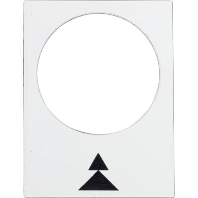 legend - 30 x 40 mm - white - right, slow-fast - Schneider Electric - ZB2BY4909