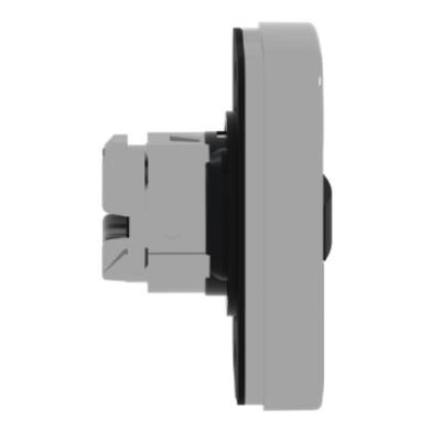 green flush/red flush double-headed pushbutton Ø22 with marking - Schneider Electric - ZB4BA7341