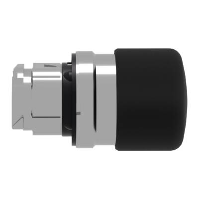 black Ø30 mushroom pushbutton head Ø22 spring return - Schneider Electric - ZB4BC24