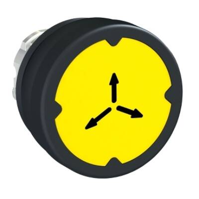 pushbutton head for harsh environment - yellow - with marking - Schneider Electric - ZB4BC58009