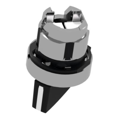 black selector switch head Ø22 2-position spring return - Schneider Electric - ZB4BJ4
