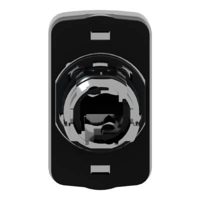 green flush/red projecting double-headed pushbutton Ø22 unmarked - Schneider Electric - ZB4BL7340