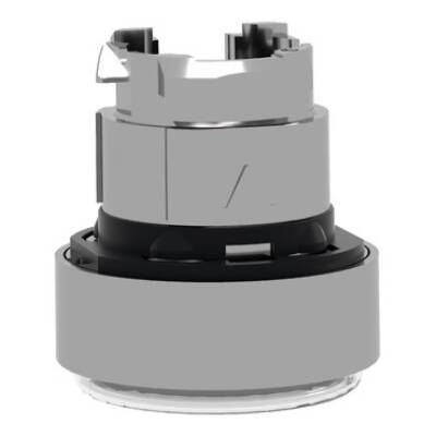 Head for non illuminated push button, Harmony XB4, white flush, 22mm, spring return, clear membrane, unmarked - Schneider Electric - ZB4BP183