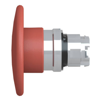 red Ø60 mushroom pushbutton head Ø22 spring return - Schneider Electric - ZB4BR4