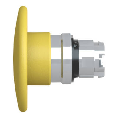 yellow Ø60 mushroom pushbutton head Ø22 spring return - Schneider Electric - ZB4BR5