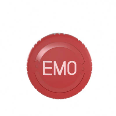 Head for emergency switching off push button, Harmony XB4, red Ø 40 stop,switching Ø22 mm trigger and latching turn release - Schneider Electric - ZB4BS84430