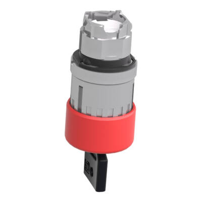 red Ø30 Emergency stop, switching off head Ø22 trigger and latching key release - Schneider Electric - ZB4BS934