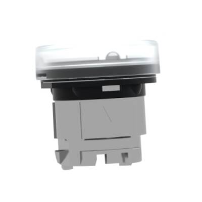 clear pilot light head Ø22 with plain lens for BA9s bulb - Schneider Electric - ZB4BV07