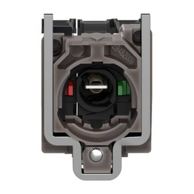 light block with body/fixing collar for BA9s bulb 250V 1NO+1NC - Schneider Electric - ZB4BW065