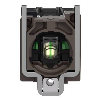 Complete body/contact assembly and light block, Harmony XB4, with body/fixing collar, universal LED, 230...240V, 2NO - Schneider Electric - ZB4BW0M13