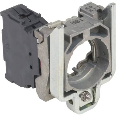 Complete body/contact assembly, Harmony XB4, single contact block with body/fixing collar 1NC spring clamp terminal - Schneider Electric - ZB4BZ1026P