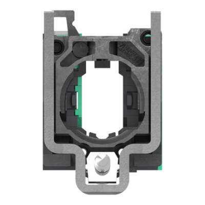 Complete body contact assembly, Harmony XB4, single contact, with fixing collar, metal, 2 NO, compact push in terminals - Schneider Electric - ZB4BZ1035