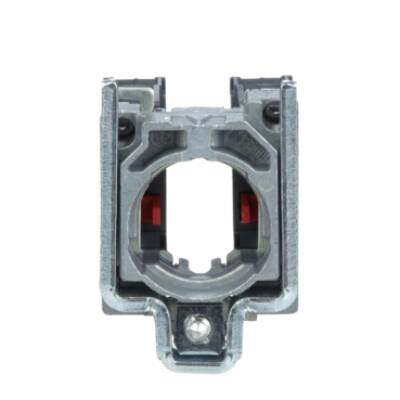 Single contact block with body/fixing collar, metal, screw clamp terminal, 2 NC - Schneider Electric - ZB4BZ104