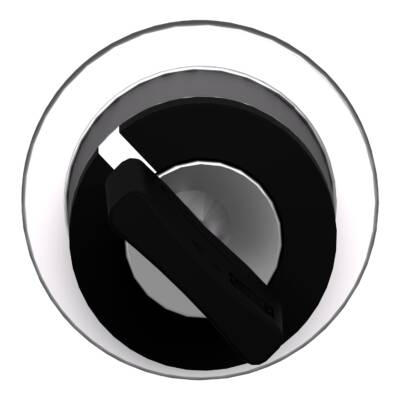 Head for key selector switch, Harmony XB4, flush mounted 455 2, position return right to left - Schneider Electric - ZB4FG6