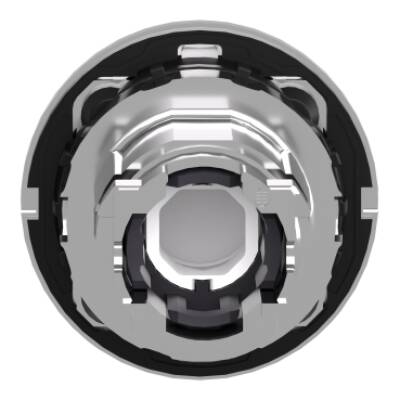 Head for illuminated push button, Harmony XB4, metal, yellow flush mounted, 30mm, universal LED, unmarked - Schneider Electric - ZB4FH083