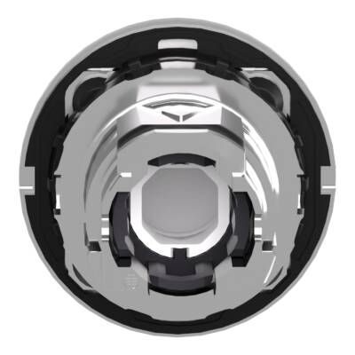 Head for illuminated push button, Harmony XB4, metal, blue projecting, 30mm, universal LED, push-push, unmarked - Schneider Electric - ZB4FH63