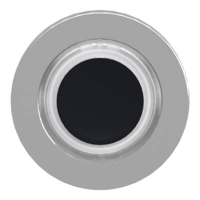 Head for illuminated push button, Harmony XB4, plastic, white flush, 30mm, universal LED, spring return, illuminated ring - Schneider Electric - ZB4FW913