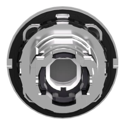 Head for illuminated push button, Harmony XB4, plastic, red flush, 30mm, universal LED, spring return, illuminated ring - Schneider Electric - ZB4FW943
