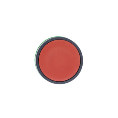Push button head, plastic, flush, red, Ø22, spring return, unmarked - Schneider Electric - ZB5AA4
