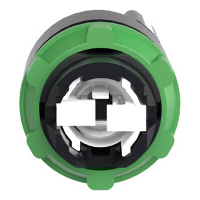 black selector switch head Ø22 2-position spring return - Schneider Electric - ZB5AD4