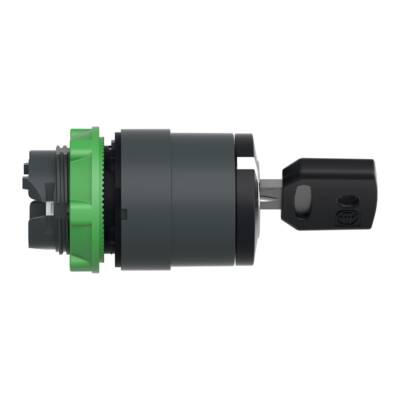 selector switch head Ø22 2-position stay put Dom 8D1 - Schneider Electric - ZB5AG02D