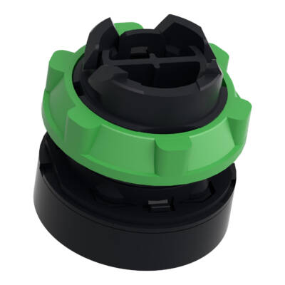 red flush pushbutton head Ø22 push-push unmarked - Schneider Electric - ZB5AH04