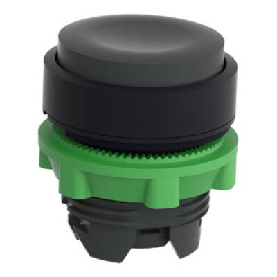 black projecting pushbutton head Ø22 spring return unmarked - Schneider Electric - ZB5AL2