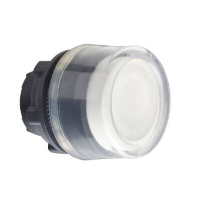 white projecting pushbutton head Ø22 spring return unmarked - Schneider Electric - ZB5AP1