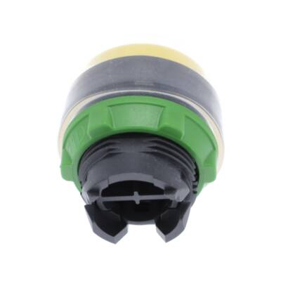 Push button head, plastic, projecting, yellow, Ø22, spring return, booted, unmarked - Schneider Electric - ZB5AP5