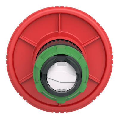 Harmony XB5, Emergency stop head switching off, plastic, red mushroom Ø60, Ø22, trigger latching turn to release - Schneider Electric - ZB5AS864