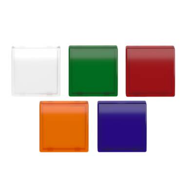 Head for pilot light, Harmony XB5, plastic, 5 square colour, 22mm, universal LED, plain lens - Schneider Electric - ZB5CV003