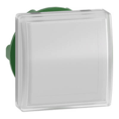 Head for pilot light, Harmony XB5, square white, 22mm, with plain lens, universal LED - Schneider Electric - ZB5CV013