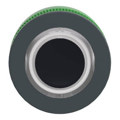 Head for illuminated push button, Harmony XB5, plastic, white flush mounted, 30mm, universal LED, illuminated ring - Schneider Electric - ZB5FW913