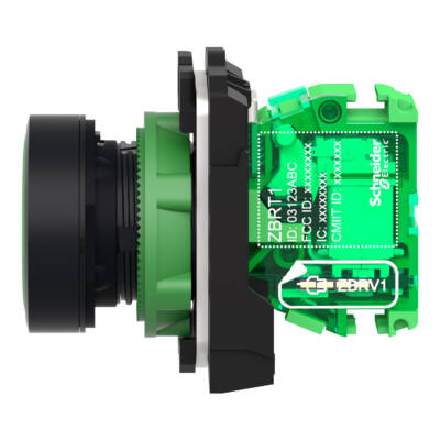 ZB5R transmitter complete, green cap - Schneider Electric - ZB5RTA3